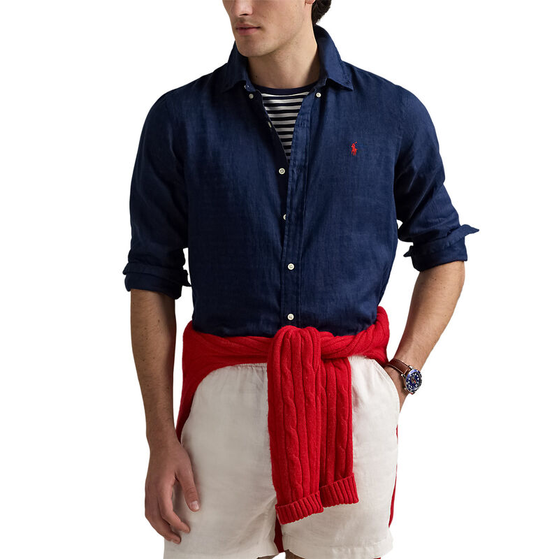 Polo Ralph Lauren Custom Fit Linen Shirt image number 0